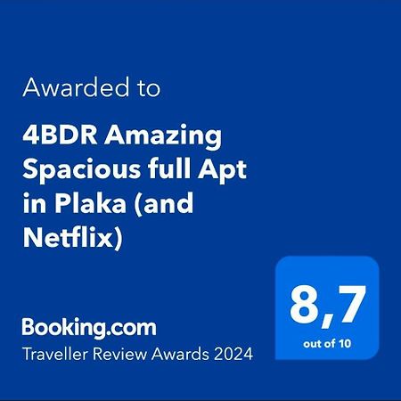 4Bdr Amazing Spacious Full Apt In Plaka Apartment Athens Exterior photo